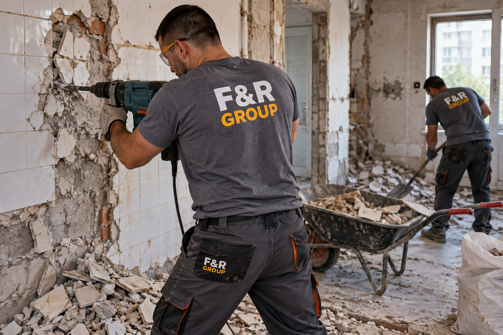 Къртене и подготовка на помещения от F&R Group